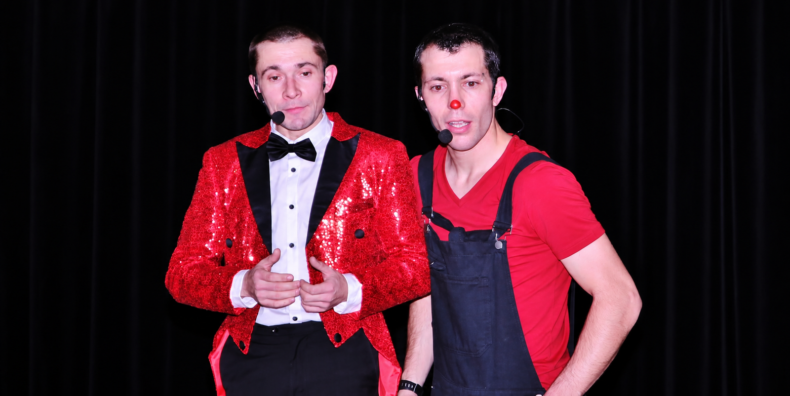 Le duo Tinou et AnthoClown sur scène